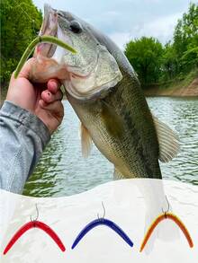 GOTURE 1set Bass Fishing Wacky Worm Tool Kit Senko Worms Wacky Rig Tool  Worm Hooks Drop Shot Hooks - Nhiều màu - Xem 5