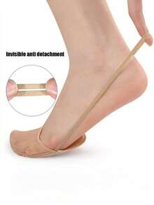 QKC 1 Pair Breathable Comfortable Insole - Half-Size Invisible Insoles, Cushioned, Soft Fabric, Foot Padding, Breathable, Everyday Shoe Accessory, Insoles, Summer High Heels - Multicolor - View 5