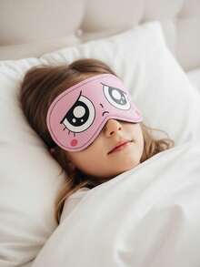 Set de 5 antifaces para dormir con estampado de dibujos animados, adecuados para niños de 3 a 10 años, personalizados, protección ocular, para dormir, tomar siestas, viajar - Multicolor - Ver 7