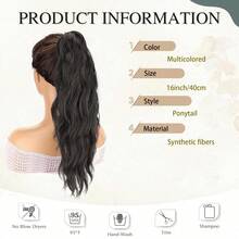 Synthetic Fiber Hair Bun Scrunchies Can Quickly Create Fluffy High Ponytail Effect. Suitable For Halloween, Christmas And Other Occasions. - Multicolor - View 4