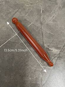 1pc Acupuncture Pen, Facial Reflexology Tool, Trigger Point Massager, Deep Tissue Massager, Pressure Point Massager - Full Body Relaxation Deep Tissue Reflexology Pressure Point Massage Tool, Resin Wax Facial Massage Beauty Bar Tool - Burnt Orange - View 9