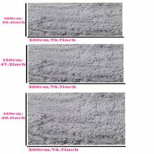 1 件装高档柔软蓬松地毯，带 1 厘米海绵垫，适用于卧室、客厅、阳台、书房、户外野餐、家居装饰，防滑奢华地毯 - 綠白色 - 查看 11