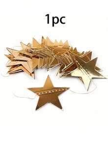 1 Bộ 4m Dây trang trí hình ngôi sao vàng, Dây hoa ngôi sao - Banner giấy bóng, Phông nền hoa dây ngôi sao lấp lánh, Thích hợp cho tiệc chủ đề ngôi sao, đám cưới, Ngày Valentine, tiệc sinh nhật, Phông nền lễ hội lấp lánh cho lễ tốt nghiệp, tiệc mừng em bé, trang trí tiệc sinh nhật, tựu trường, Ngày Valentine - Nhiều màu - Xem 10