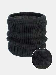 1pc Teenage (12-16 Years) Winter Warm Knitted Neck Warmer | Soft Thermal Lined Scarf | Kids Knitted Scarf, Suitable For Boys & Girls | Christmas & New Year Gift - Multicolor - View 6