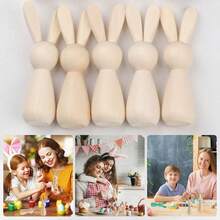 3 قطع/9 قطع طقم رسم خشبي على شكل أرنب، مجموعة الرسم اليدوي، ألوان، أرانب خشبية، فرش، لوازم يدوية إبداعية، عودة إلى المدرسة، التخرج، أحداث الحفلات، هدايا عيد ذات معنى - متعدد الألوان 2 - مشاهدة 11