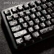 Bộ đầy đủ 119 phím kiểu sợi carbon, chiều cao tiêu chuẩn nhà máy, phù hợp với bàn phím cơ trục từ Wooting (Keycap kiểu sợi carbon), Keycap dòng Black Series, Keycap sợi carbon - các phím bấm bằng sợi carbon - Xem 7