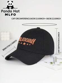 MLFO 可调节轻便加拉塔萨雷队徽印花软顶棒球帽，透气舒适，弯檐设计，男女通用运动帽，适合足球、高尔夫、徒步、露营和休闲户外活动，也适合球迷和日常佩戴。 - GALATASARAY - 查看 6