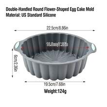 1件/3件硅胶小蛋糕模具,吐司面包烤盘,马卡龙、磅蛋糕、饼干烘焙模具-双耳圆形/长方形/方形蛋糕模具吐司烘焙套装,家用DIY蛋糕烘焙模具面包模具,适用于婚礼、生日、返校、派对等创意蛋糕模具,多功能硅胶烘焙模具-方形、长方形、圆形烤盘套装,耐热,易脱模,饼干、蛋糕、面包制作工具 - 彩色 - 查看 18