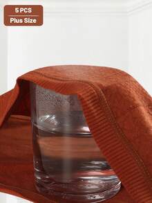 MIOTAN 5入組女士大尺碼低腰三角褲，提花設計，性感舒適