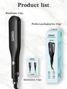 Kẹp tóc CRASTS Corn Silk Clip Board Pad Hair Root Top Perm Clip Fluffy Artifact, Perm Hair Top Flat Head Corn Perm Device, Large Board Face Inner Puff Wool Curl, Small Curl, Black - màu đen - Xem 7