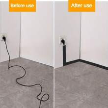 YITAPE 1 Roll 3.8cm X 100cm Self-Adhesive Floor Cable Cover - Cable Extension Cord Conduit Protective Sleeve - Keeps Your Home Or Office Neat And Organized. - Multicolor - View 1
