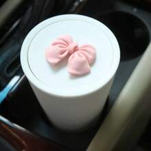 Mini Car Trash Can, Portable Car Garbage Bin With Cup Holder - Multicolor - View 2