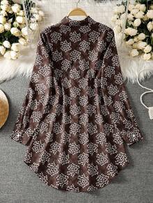 女士长袖全印花休闲阿拉伯风格上衣 - 彩色 - 查看 2