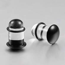 2个装，独特的0.5毫米增量，14G-00g舒适无痛单扩口玻璃耳扩，低过敏性身体穿刺锥形扩耳器，耳垂穿孔拉伸饰品 - 玻璃 - 查看 13