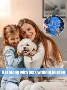 最新款宠物毛发分离器，可重复使用的宠物毛发和绒毛去除洗衣球，干湿两用宠物毛发分离器