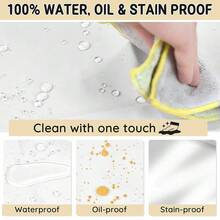 Chef Apron For Men And Women Wash Free Bib Apron With 2 Pockets Water & Oil Proof Adjustable Aprons,White - White - 查看 3