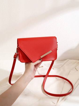 Fashionable Minimalist Flap One Shoulder Crossbody Bag, Suitable For Women's Daily Use