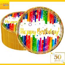 Plates - Hb Colors Gold Confetti - View 2