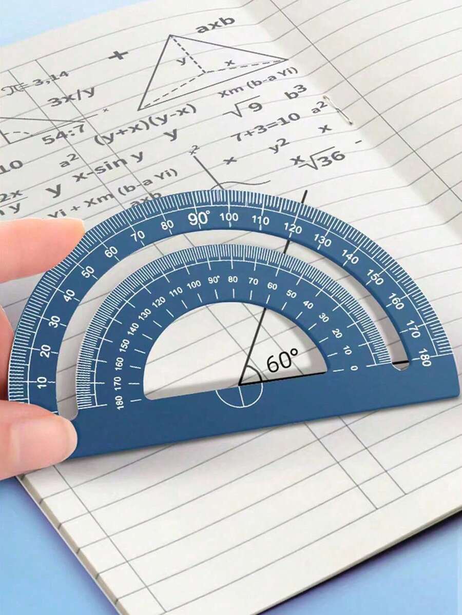 Règle en métal en forme de cœur, règle triangulaire et rapporteur, convient aux étudiants, architectes, arpenteurs, à la maison, à l'école, au bureau et autres occasions