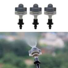 Adjustable Atomizing Micro Nozzle, 4-Point Thread/Flat Mouth Three-Way/Single Hook Drip Irrigation Nozzle, Greenhouse Orchard Vegetable Irrigation Water-Saving Nozzle, Garden Potted Flower Cooling And Humidification Atomizing Nozzle - Multicolor - View 1