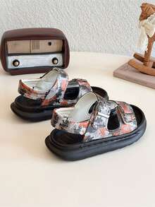 2026 New Summer Boys Sandals, Children Shoes, Boys Sports Shoes, Girls Shoes, Big Kids - Orange - View 4