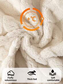 1件加厚保暖纯色柔软法兰绒沙发垫，宠物友好型防污防滑沙发套，秋冬季防刮沙发保护套，适用于L型组合沙发和1/2/3/4座沙发（单独出售） - 米色 - 查看 10