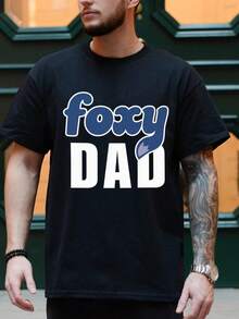 1pc Father's Day Shirt,Foxy Dad Shir, Walt Disneyworld Tee, Nick And Judy Shirt, Disneyland Dad Gift - 黑色 - 查看 1