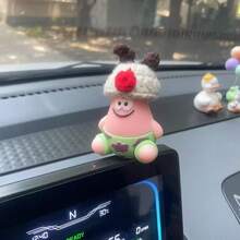 SpongeBob SquarePants Bộ 1/3 mô hình , mô hình nhân vật chi tiết cao, kích thước nhỏ (5.5-6cm), chất lượng tốt, có thể dùng làm vật trang trí bảng điều khiển ô tô, vật trang trí bàn làm việc, vật trang trí giá sách, đồ sưu tầm anime, phụ kiện nội thất ô tô  & Patrick dễ thương. - Nhiều màu - Xem 10