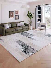 奢华风格拼布图案室内地毯，仿羊毛材质地毯，适用于客厅、沙发、卧室、床边防滑垫、餐厅、厨房、办公室椅垫、入口垫、户外野餐毯、露营垫 - 深灰色 - 查看 18