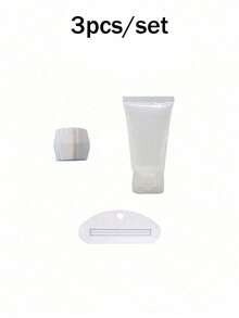 塑料牙膏管和洗面奶适配器，带补充装瓶，方便的牙膏和洗面奶补充装，化妆品软管瓶，洗面奶凝胶软管，牙膏分配器工具套装，家居用品，旅行套装（带挤压器） - 彩色 - 查看 8