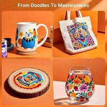 24/36/40/48/60/80/100/120/168/204色双头马克笔，美术绘图马克笔，带笔架和便携包，手绘设计笔套装，专业美术用品，文具礼品，圣诞节和生日礼物 - 彩色 - 查看 9