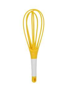 1pc Rotary Egg Beater, 2-In-1 Collapsible Balloon & Flat Whisk, Kitchen Tool, Manual Egg Whisk, Kitchen Gadgets, Cake Cream Beater & Dough Mixer, Baking Tool, Kitchen Accessories, Home Kitchen Supplies - Multicolor - View 15