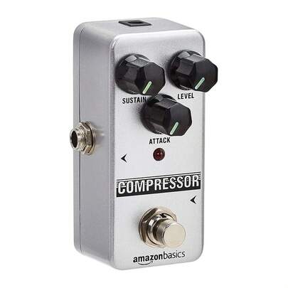 Pedal de guitarra compresor Basics, circuito totalmenteógico