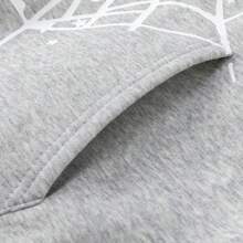 Hip-Hop Spider Hoodie Set Y2K Hooded Sweatshirt Set Men's Pullover Hoodie Pair With Sweatpants Streetwear Set Two-Piece Set - Xám - Xem 7
