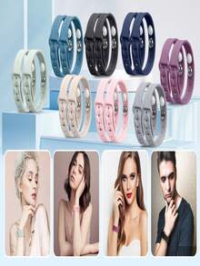 MEIYYJ 1 Pair Of Anti-Motion Sickness Wristbands, Ergonomically Designed, Single-Buckle Silicone Wristbands.