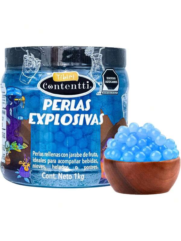 Perlas Moleculares Sabor Blueberry. Perlas para Bebidas. Bobba Pears. Perlas sin Glutten. Perlas Moleculares para Bebidas. Contenido 1kg,36038300