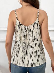 Fashionable Elegant Sleeveless Printed Tank Top