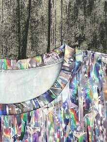 Long Sleeve Allover Print Crew Neck T-Shirt, Casual Top For Spring & Fall, Is An Excellent Gift For Mothers, Birthdays Or Christmas - Nhiều màu - Xem 3