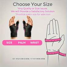 Qing1 Ergonomic Wrist Brace With Thumb Support - Carpal Tunnel Wrist Brace With Adjustable Thumb Support, Suitable For Left Or Right Hand.270°   Wrap Design With 3 Straps To Ensure A Perfect Fit. - 玫瑰紅 - 查看 12