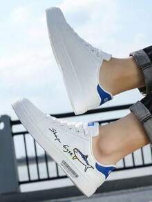 男士2025秋冬休闲软底多功能运动鞋，轻便舒适运动鞋 - 藍色 - 查看 2