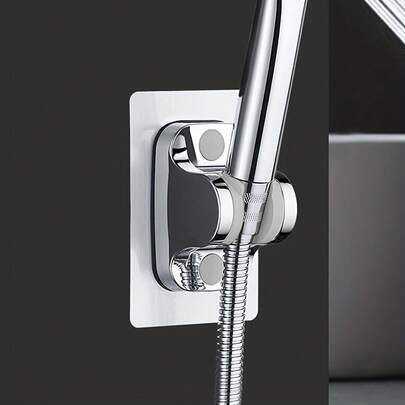 Drainless No Drill Shower Arm Bracket - Adjustable Bathroom Shower Head Mounting Bracket - Universal Rainproof Wall Base Fixing Tool For Shower Installations Bathroom