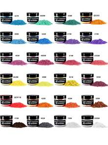 36/24/15/10/6 Colors Mica Powder Pearlescent Pigment - Epoxy Resin Art Set - For Resin Crafts, Soap Making, Nail Polish, Candle Jars - 20ml Jar - Multicolor - View 9