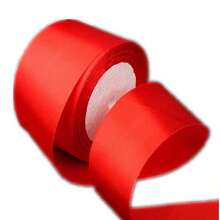 4cm Solid Red Satin Ribbon Rose Flower Bouquet Decor, Handmade DIY Woven Rope Gift Ribbon, Solid Color Satin Ribbon Suitable For Holiday Scene Decoration, Valentine's Day Flower Decor, Gift Packaging Ribbon