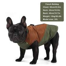 Fashionable Winter Thermal Lined Warm Dog Vest Jacket, Warm Zip-Up Dog Vest Jacket With Dual D-Ring Leash, Waterproof Windproof Jacket, Suitable For Medium Or Large Dogs