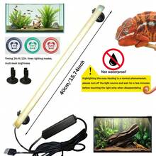 3h/9h/12h Timer, Aquarium Fischbecken Beleuchtung, nicht wasserdicht, Dual-Farbtemperatur, geeignet für Innenaquarium Beleuchtung, amphibische Tiere & Pflanzen Beleuchtung (Echse, Fisch, Chamäleon, Schildkröte)