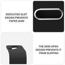 3-In-1 Car Rear Seat Organizer Bag, Multi-Functional Car Seat Back Storage Box, Multi-Functional Car Rear Seat Storage Organizer Bag - With 2 Cup Holders, Tissue Box, And Hooks. - Black - View 7