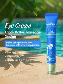 LAIKOU 1支莱口玻尿酸胶原蛋白眼霜，20克，淡化黑眼圈，滋润眼周肌肤，紧致眼部，消除浮肿，适合所有肤质，是送给妈妈、妻子、姐妹、女孩、女朋友的理想礼物 - 淺藍色 - 查看 4