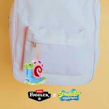 Spin Master 5-Inch Officially Licensed Plush Keychain, Featuring Spongebob, Squidward, Mr. Krabs, Sheldon - Funny Ugly Monster Plush Doll With Human-Like Teeth, Collectible Bag Charm Suitable For Children, Teens, Adults And Fans Of Quirky Plush Toys - Gary - View 8