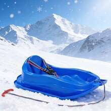 70*49cm Ski Sled, Seatbelt Sled, Random Colors, Thickened And Wear-Resistant, For Skiing And Ice Skating, Freeze-Resistant, Outdoor Scooter, Ski Cart, Multi-Functional And Multi-Purpose, For Skiing/Grass Skiing/Sand Skiing/Ice Skating/......., Winter Snow Sliding Tool, Outdoor Skiing Entertainment Equipment, Essential For Winter Sports - Multi-color Random - View 7