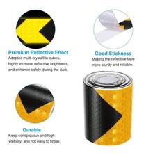 Waterproof PVC High Visibility Reflective Safety Tape, Suitable For Vehicles, Trailers And Boats, Durable And Long-Lasting - Multicolor - View 10